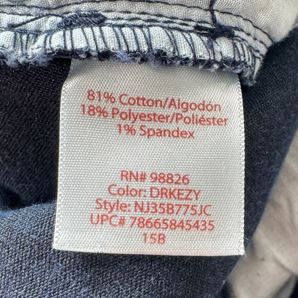 Low Rise Slim Fit Jeans Dark Wash Stretch Denim Zip Fly Women 7 Minimalist Y2k - Picture 11 of 16